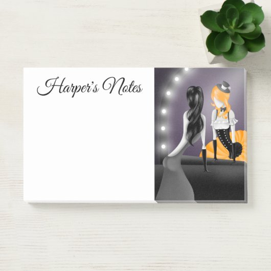 Excentrieke Ballerina & Danseres reflectie Post-it® Notes (Kantoor)