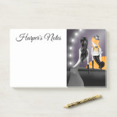 Excentrieke Ballerina & Danseres reflectie Post-it® Notes (Op bureau)