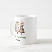 Excentrieke Luipaard Kerstbomen Persoonlijke Mok (Voorkant links)