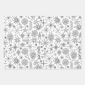 Excentrieke moderne retro uit het midden van de ee inpakpapier vel (Voorkant)