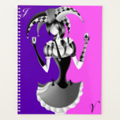 Excentrieke Nar met Twee Speelkaarten Planner (Voorkant)
