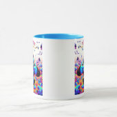 Excentrische en gekleurde aap. mok (Midden)