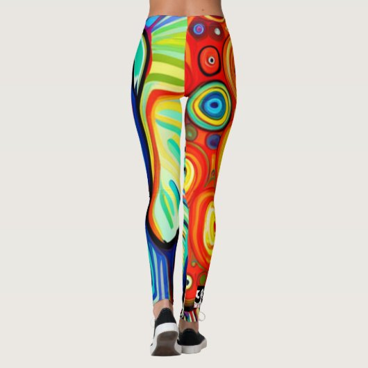 Excentrische olifant leggings (Achterkant)