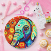 Excentrische olifant papieren bordje (Feest)