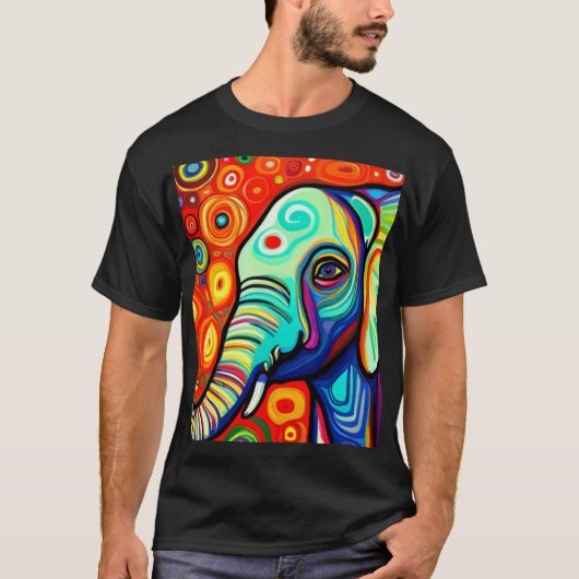 Excentrische olifant t-shirt (Voorkant)