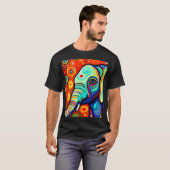 Excentrische olifant t-shirt (Voorkant volledig)