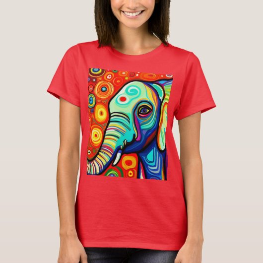 Excentrische olifant t-shirt (Voorkant)