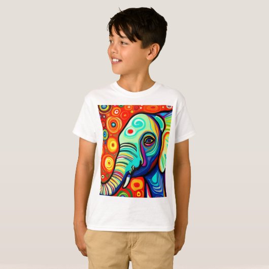 Excentrische olifant t-shirt (Voorkant volledig)