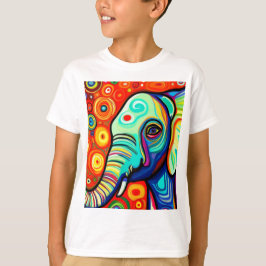 Excentrische olifant t-shirt