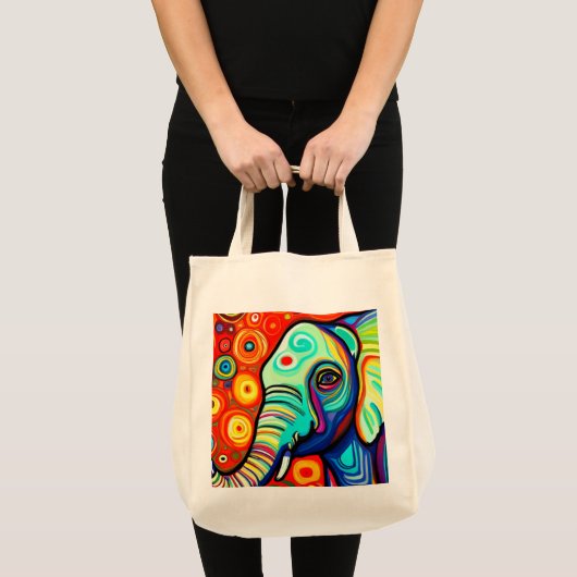 Excentrische olifant tote bag (Voorkant (product))