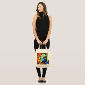 Excentrische olifant tote bag (Voorkant (model))