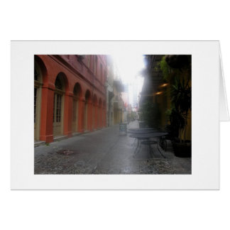 Exchange Alley tijdens de regen