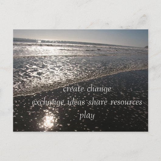 Exchange, creëer Change Exchange Ideeën delen... Briefkaart (Voorkant)