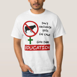 Exchange Girls niet voor Koeien, geef ze onderwijs T-shirt