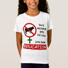Exchange Girls niet voor Koeien, geef ze onderwijs T-shirt