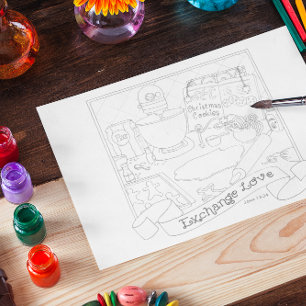 Exchange Love Coloring Briefkaart