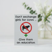 Exchange Meisjes niet voor Koeien Briefkaart (Staand voorkant)