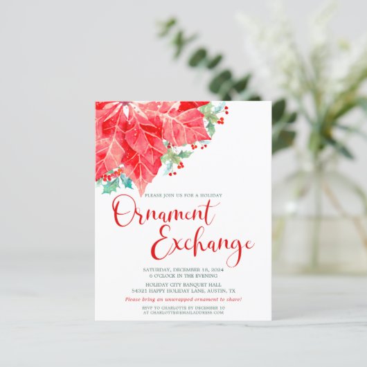 Exchange-partij Ornament met kerstfeestdag (Staand voorkant)