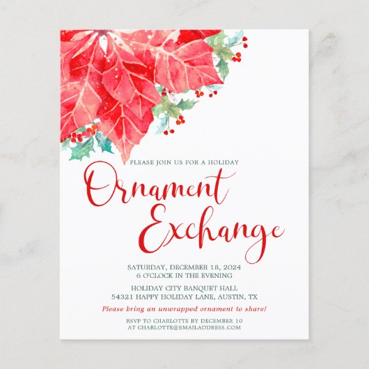 Exchange-partij Ornament met kerstfeestdag (Voorkant)