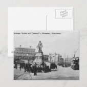 Exchange-station en Cromwell-monument Briefkaart (Voorkant / Achterkant)