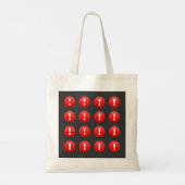 Exclamation Mark Icons Canvas tas (Achterkant)