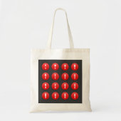 Exclamation Mark Icons Canvas tas (Voorkant)