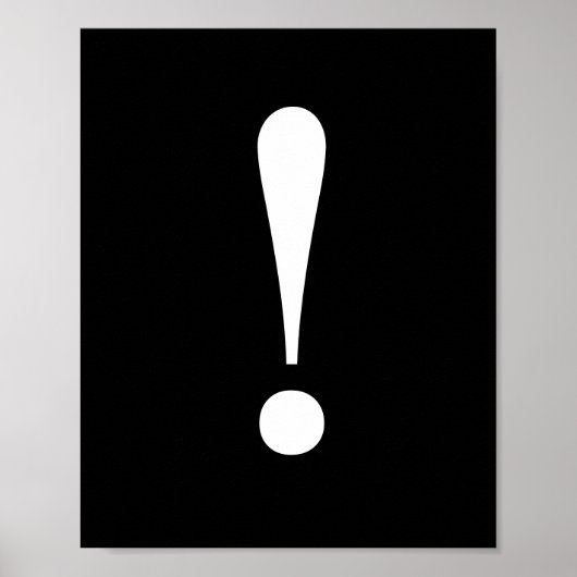 Exclamation Wall Poster (Voorkant)