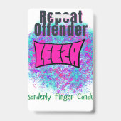 Exclusief badge voor recidivisten (Achterkant)