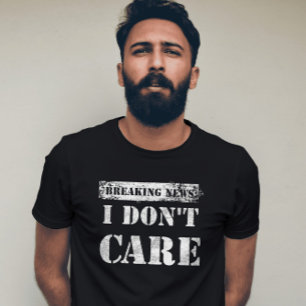 Exclusief Breaking News Het maakt me niet uit T-shirt