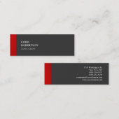 Exclusief dunne speciale plaat, rood grijs mini visitekaartje (Voorkant / Achterkant)