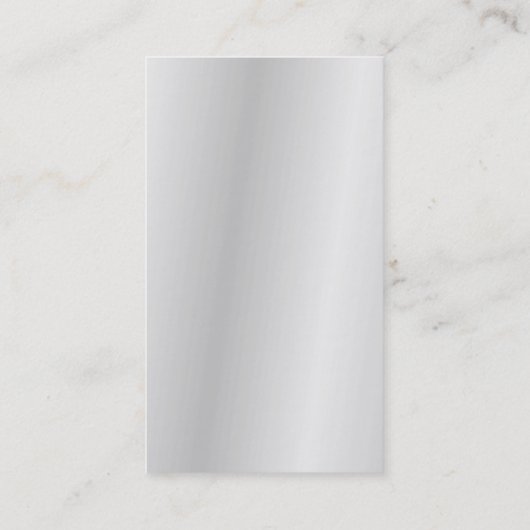 Exclusief grijs, modern, zilver visitekaartje (Achterkant)