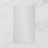 Exclusief grijs, modern, zilver visitekaartje (Achterkant)