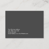 Exclusief grijs visitekaartje (Achterkant)