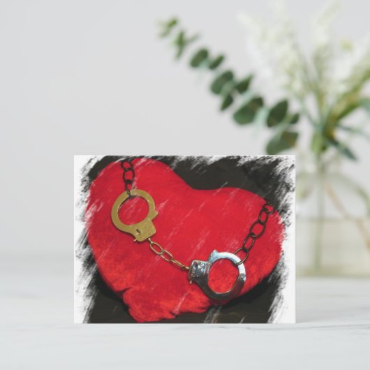 Exclusief in dat gebied met je geketend hart Brief Briefkaart (Staand voorkant)