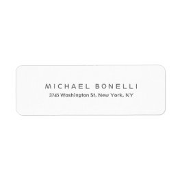 Exclusief label voor persoonlijk modern retouradre