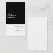 Exclusief Linnen Speciaal Zwart Wit Modern Uniek Visitekaartje (Voorkant / Achterkant)