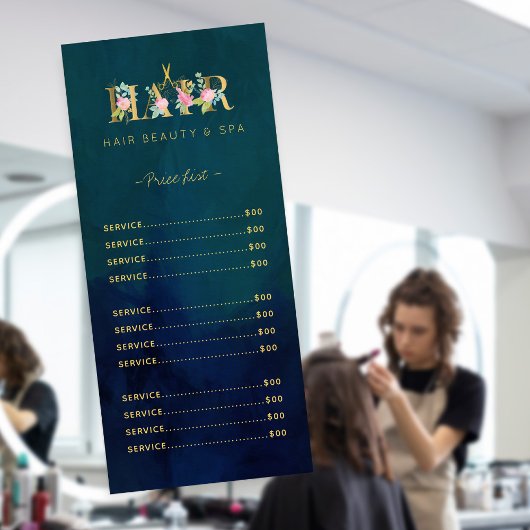 Exclusief luxeharen salon marine gold service menu