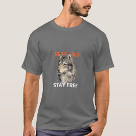 Exclusief Mannen T-shirt met Striking Fox Design
