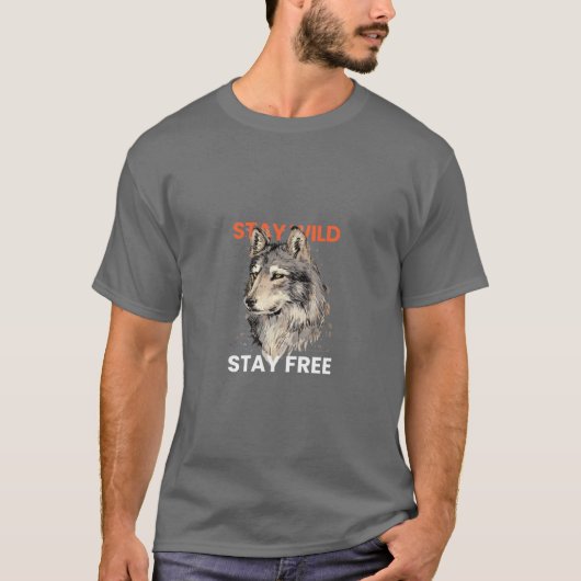 Exclusief Mannen T-shirt met Striking Fox Design (Voorkant)