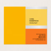 Exclusief modern visitekaartje (Buitenkant ongevouwen)