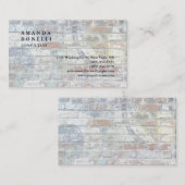 Exclusief moderne Muur Trendy Minimalistische Graf Visitekaartje (Voorkant / Achterkant)