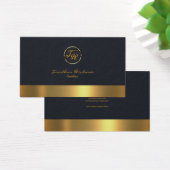 Exclusief monogram Initiaal Simple Plain Chauffeur Visitekaartje (Bureau)