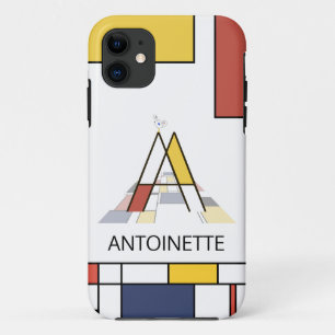 Exclusief neoplasticisme Art Monogram. Brief A Case-Mate iPhone Case
