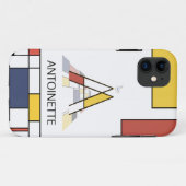 Exclusief neoplasticisme Art Monogram. Brief A Case-Mate iPhone Case (Achterkant (horizontaal))