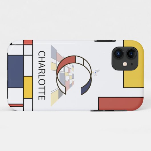 Exclusief neoplasticisme Art Monogram. Brief C Case-Mate iPhone Case (Achterkant (horizontaal))