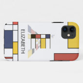 Exclusief neoplasticisme Art Monogram. Brief E Case-Mate iPhone Case (Achterkant (horizontaal))