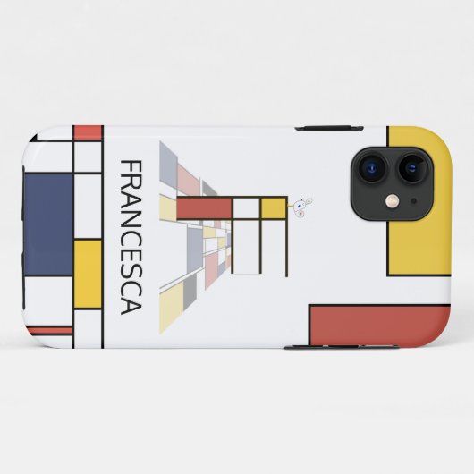 Exclusief neoplasticisme Art Monogram. Brief F Case-Mate iPhone Case (Achterkant (horizontaal))