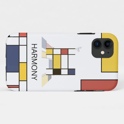 Exclusief neoplasticisme Art Monogram. Brief H Case-Mate iPhone Case (Achterkant (horizontaal))