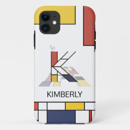 Exclusief neoplasticisme Art Monogram. Brief K Case-Mate iPhone Case