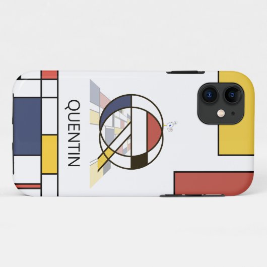 Exclusief neoplasticisme Art Monogram. Brief Q Case-Mate iPhone Case (Achterkant (horizontaal))